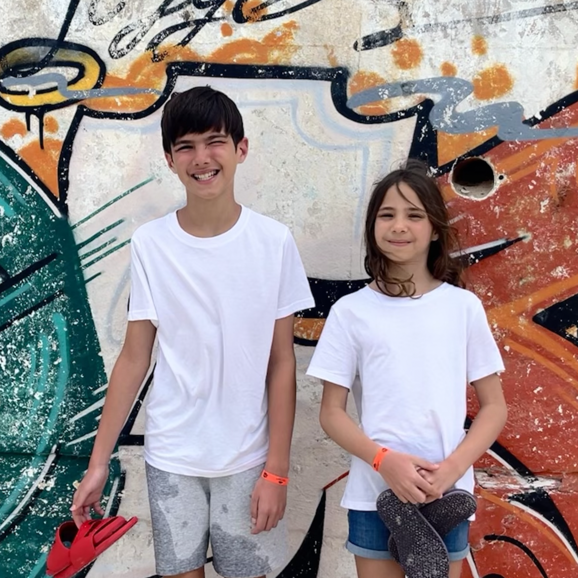 Focus on the two monsters